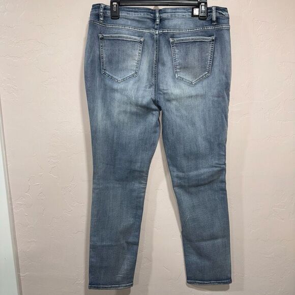 Earl Jeans Skinny Ankle Jeans Women's Size 16 Embroidered Flowers - Picture 4 of 7